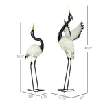 Outsunny Heron Garden Statues Set of 2