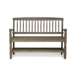 Imperial Bench With Built-In Shelf