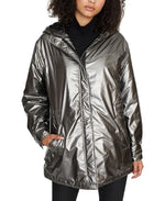 Sanctuary Women's Street Style Winter Cold Weather Anorak Jacket Gray Size Large