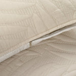 Isla Embroidered Leaf Reversible Cotton Quilt 3 Piece Set