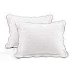 Coastal Chic Scalloped Edge Reversible Quilt 3 Piece Set