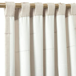 Boho Stripe Clip Jacquard Window Curtain Panel Set