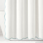 Coastal Chic Scalloped Edge Shower Curtain