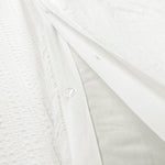 Haniya Solid Waffle Woven Cotton Textured Duvet Cover Set