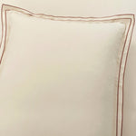 Hampton Double Flange Embroidered Contrast Edge Duvet Cover Set