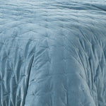 Haven Velvet Embroidered Stitch Cozy Super Soft Quilt 3 Piece Set