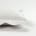 Coastal Chic Scalloped Edge Throw Pillow Cover
