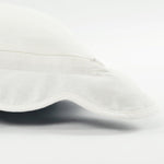 Coastal Chic Scalloped Edge Throw Pillow Cover