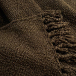 Tulum Boucle Textured Woven Fringed Throw Blanket