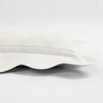 Coastal Chic Scalloped Edge Throw Pillow Cover