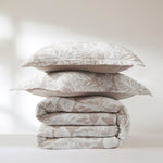 Bali Tropical Leaves Gauze Jacquard Duvet Cover Set
