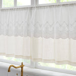 Brigitte Embroidery Eyelet Scalloped Edge Kitchen Tiers