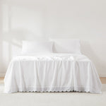 Coastal Chic Scalloped Edge Cotton Sheet Set