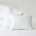 Diamond Leaf Jacquard Reversible Matelasse Coverlet Set