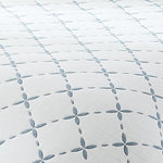 Diamond Leaf Jacquard Reversible Matelasse Coverlet Set