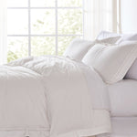 Doris Eyelet Inset Trim Cotton Duvet Cover Set