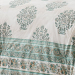 Sofia Flower Block Bouquet Cotton Comforter Set