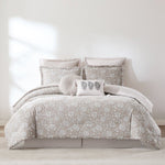 Zara Floral Block Cotton Comforter 8Pc Set