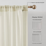 Georgette Sheer Curtain Panels