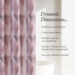Mycelium Dream Cotton Shower Curtain