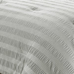 Azalea Ruched Velvet Stripe Comforter Set