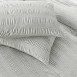 Azalea Ruched Velvet Stripe Comforter Set