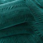 Azalea Ruched Velvet Stripe Comforter Set