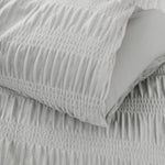 Azalea Ruched Velvet Stripe Comforter Set