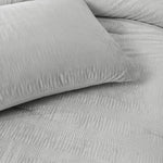 Azalea Ruched Velvet Stripe Comforter Set