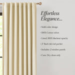 Terran Velvet Blackout Window Curtain Panels