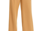 Avec Les Filles Cutout Waist Wide Leg Pants Camel