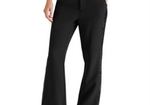 Steve Madden Waverly Sequin Stripe Kick Flare Pants Black