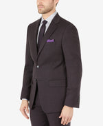 Calvin Klein Men's Skinny Fit Wool Suit Jacket - Eggplant