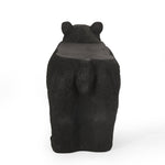 MGO Bear Bench, Concrete Outdoor Bench, Matte Black
