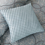 12 Piece Comforter Set with Cotton Bed Sheets Blue King
