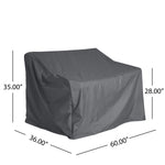 Shield Outdoor Loveseat Sofa Cover Dark Gray