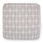 Noreen Square Pouf Light Blue White