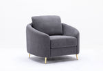 Yuina Linen Chair - Gray