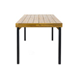 Acacia Wood Patio Dining Table, 69'L Rectangle Outdoor Table