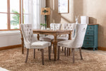 Nikki Collection Modern Velvet Upholstered Dining Chair Set