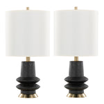 Lloyd 26" Contemporary Polyresin Table Lamp - Set of 2