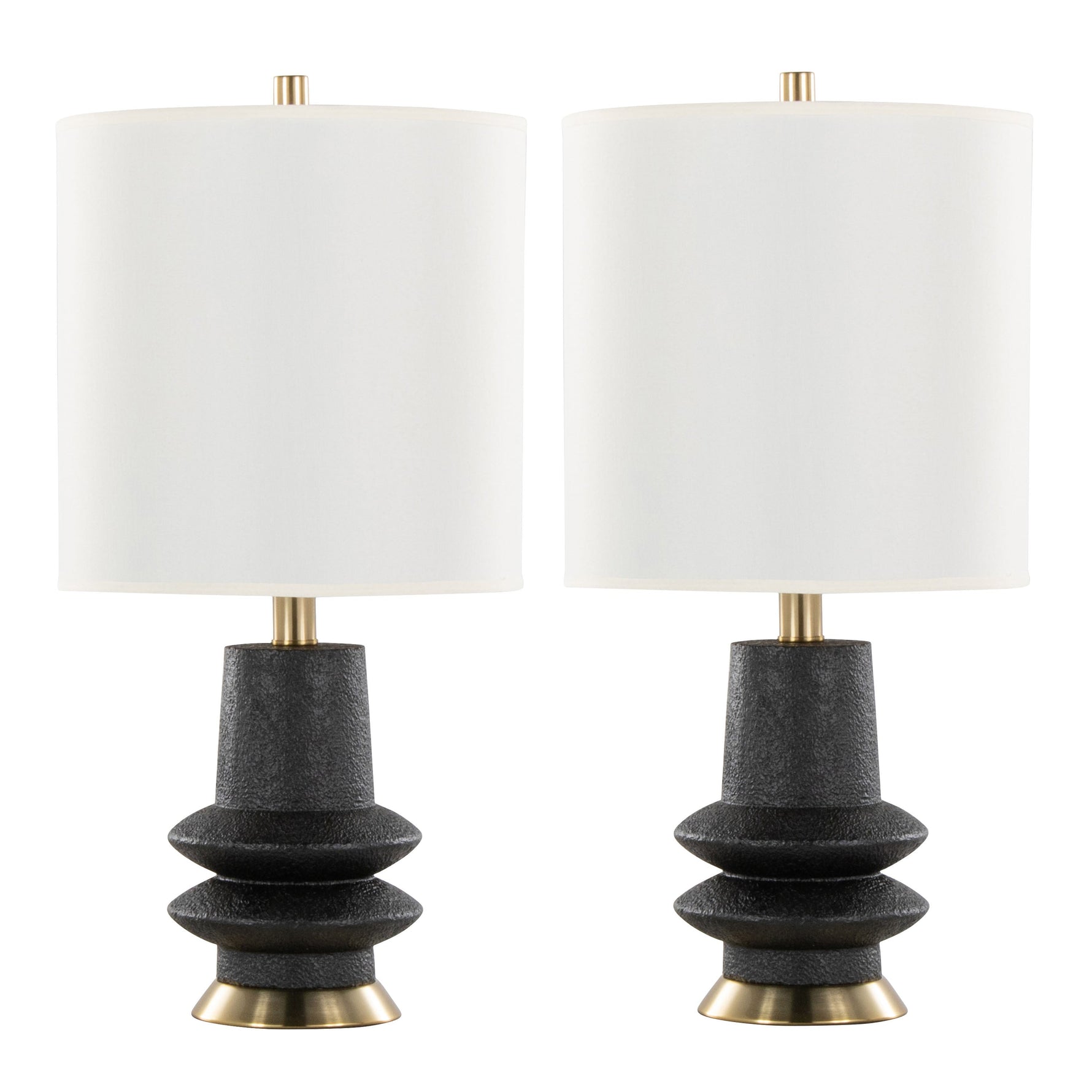 Lloyd 26" Contemporary Polyresin Table Lamp - Set of 2