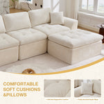 110'' Cloud Sectional Couch for Living Room
