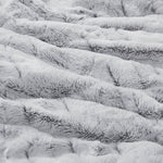 King/Cal King Back Print Long Fur Comforter Mini Set