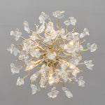 6-Light Chandelier Crystal Ceiling Lamp - Gold Finish