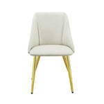 Gaines Synthetic Leather Side Chair (Set of 2) - White