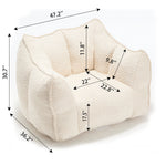 Comfortable Chenille Sofa Chairs With Highly Resilient Foam