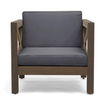 Brava Mid-Century Modern Club Chair with Water Resistant Cushions