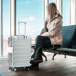 3-Piece ABS Spinner Wheel Luggage Set with Combination Lock