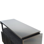 Foldable Outdoor Kitchen Island Patio Mobile Kitchen Cart